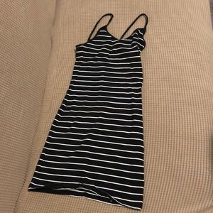 Striped bodycon dress